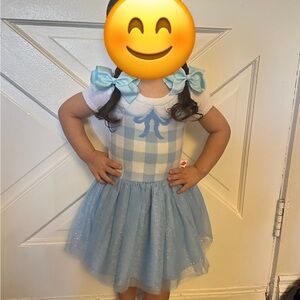Dorothy Wizard of oz with matching shoes and bows